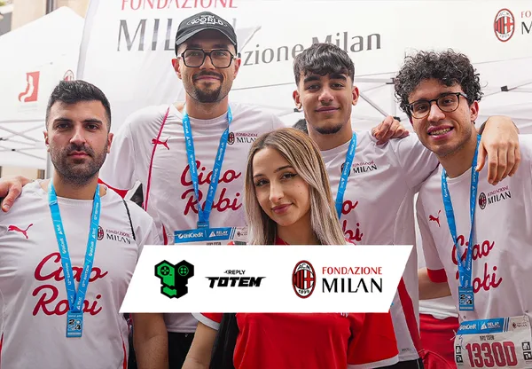 Reply Totem is ready to run with Fondazione Milan for the Milano Marathon